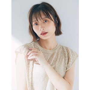 抜け感ボブ×ベージュ系カラー【池袋・池袋東口】