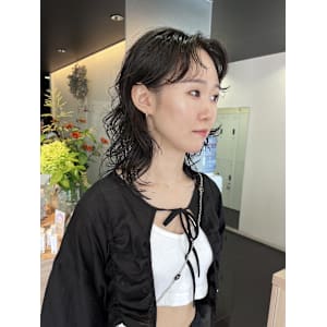 【ハクラ】ウルフ ウルフパーマ ニュアンスパーマ