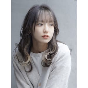 ミルクティーベージュダブルカラーインナーカラーケアブリーチ