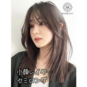 小顔レイヤーセミロング☆銀座/東京駅
