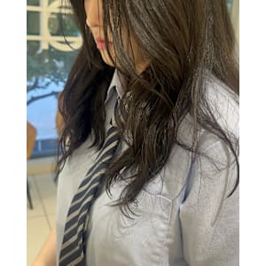 コテ巻き風パーマ