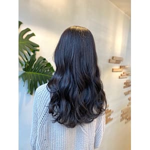 韓国風ウェーブ・ラベンダーブルージュ