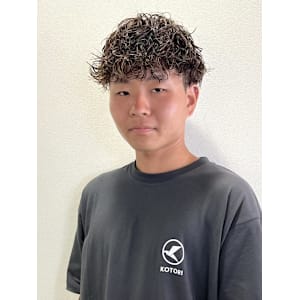 【平山明樹】波巻きパーマ／ソフトマッシュ