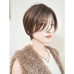 大人ショートボブ/丸みショート