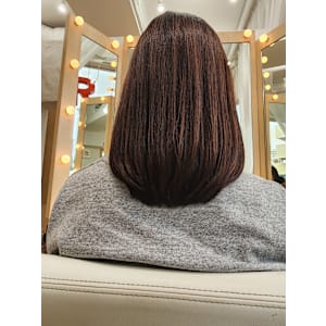 自然なストレート