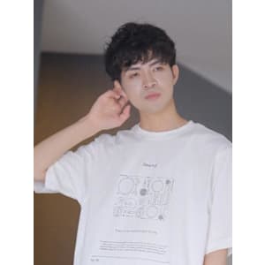 ナチュラルパーマ＋ショートマッシュ