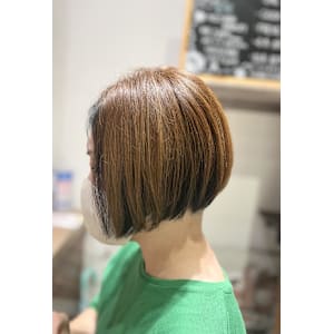 前下がり ツーブロック ローライト