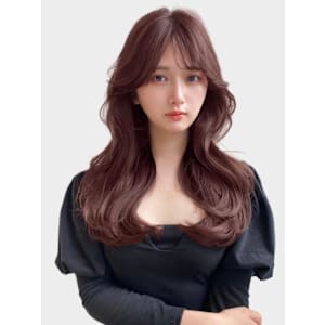 10代20代大人かわいい暗髪艶感ヨシンモリくびれミディアム