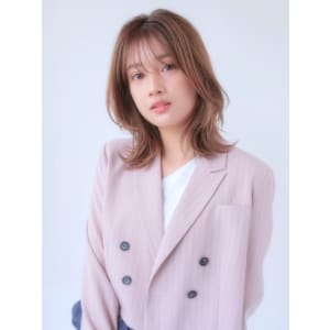 夏カラー！ミディアムレイヤー