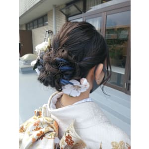 成人式 振袖着付け＋ヘアセット