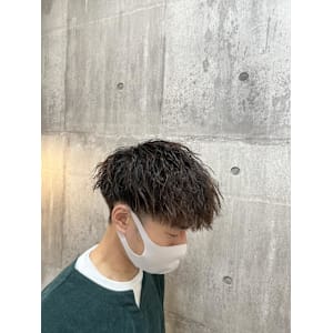 マッシュ×ツイストパーマ