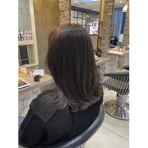 ふんわりレイヤー/透明感くすみカラー