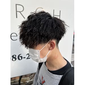 マッシュ×ツイストパーマ