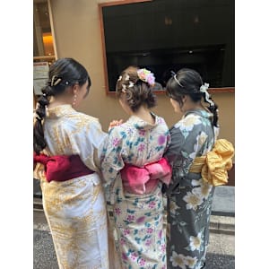 【and.S 銀座】浴衣着付け+ヘアセット