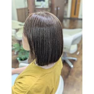 縮毛矯正×髪質改善×カラー