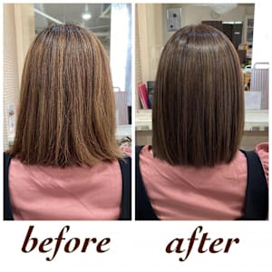 【予防美髪カラー】(デトックスケアでジアミン除去)