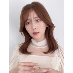 10代20代30代ロングレイヤーインナーカラー小顔丸みボブデ