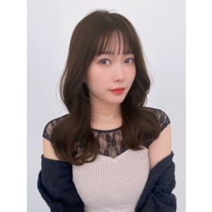 韓国ミディアムレイヤー大人かわいい20代30代40代２WAY