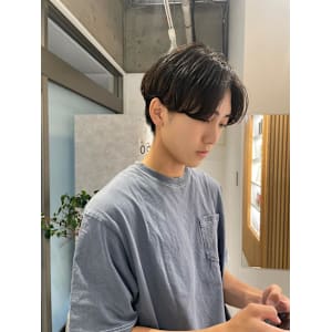 【daichi】#センターパート#毛流れパーマ#メンズカット