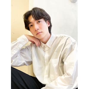 【daichi】#センターパート#毛流れパーマ#メンズカット