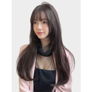 20代30代大人美人小顔ブリーチなし韓国ヘアアッシュブラック