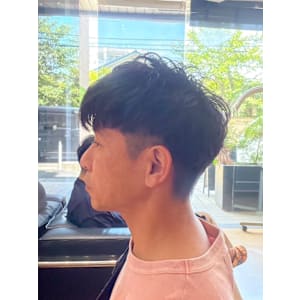 ダークアッシュ/アッシュブラック/カルマパーマ/ベリーショー