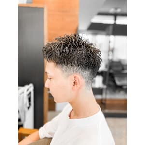 【IRIE HAIR赤坂】アップバングショート×刈り上げ