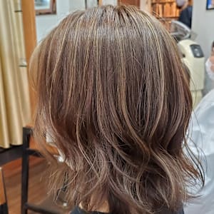 白髪ぼかしハイライト