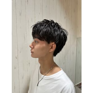 メンズ×ツーブロックショート