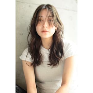 パーマ　アンブレラカラー　オリーブグレージュ　代官山　中目黒