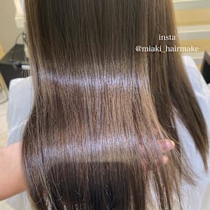 ＊ハイライト入れても艶髪/アッシュグレージュ