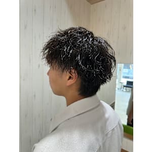 メンズ×ツーブロックショート