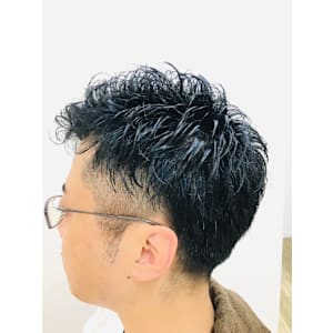 ツーブロックヒートカール