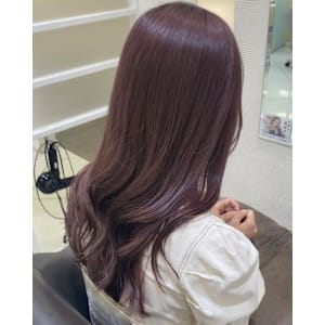 ブリーチ1回のピンクベージュ