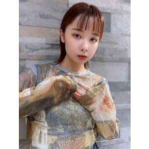 艶感溢れるパツっとボブ