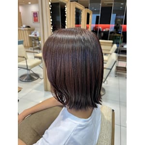 ［なつな］オレンジブラウン/顔周りレイヤー