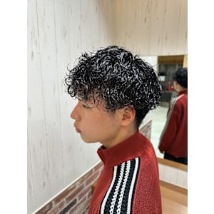 メンズ×スパイラルパーマ