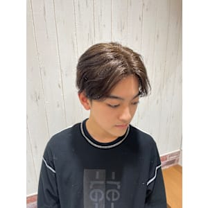 メンズ×センターパート