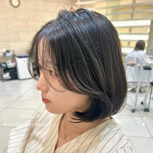 ＊タンバルモリ　韓国ボブシルエット