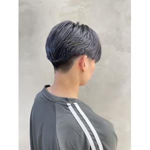 メンズカラー/メンズカット/センターパート