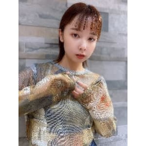 ボブ×ツヤ感ブラウン