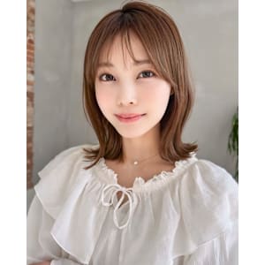 Agu hair leap 大分駅前店×ミディアム