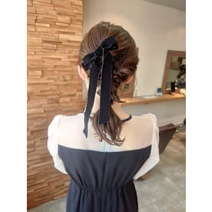 編みおろしアレンジ