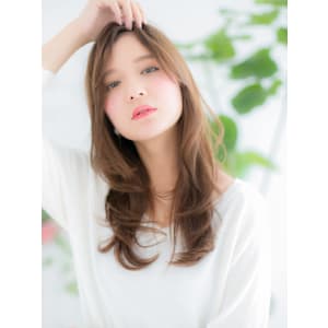 ミルクティアッシュ☆大人巻き抜け感ヘア