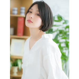 ダークアッシュ×クールミニボブ