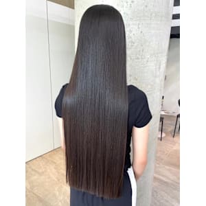 スーパーロング シルク髪 髪質改善 ケアカラー