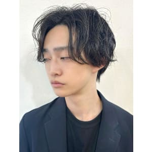 パーマ/センターパート/大人かっこいい[メンズカット竹田]