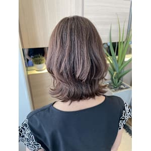 くびれヘア×ピンクブラウンカラー/Kurumi - FACE。大船【フェイス オオフナ】掲載中