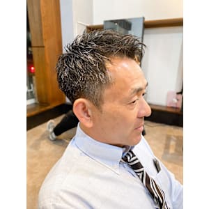 【IRIE HAIR赤坂】アップバング×メンズショート