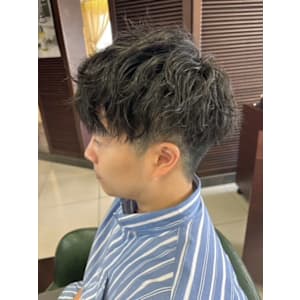 メンズ×パーマ【マッシュ＋ツイスト波パーマ】
